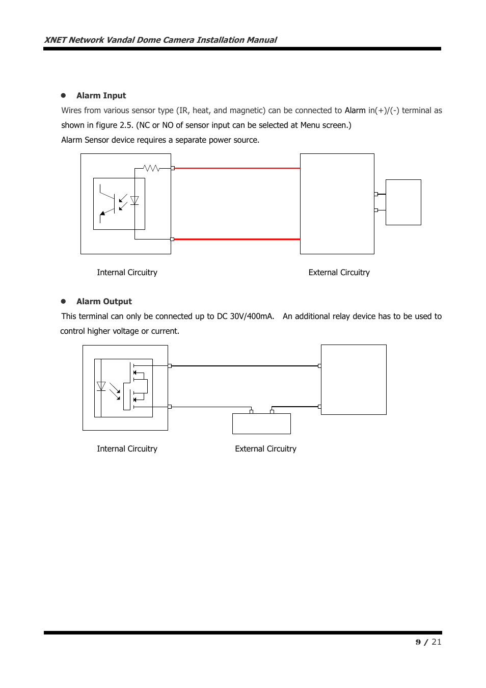 Sensor device | CNB NVE5055MF User Manual | Page 9 / 21