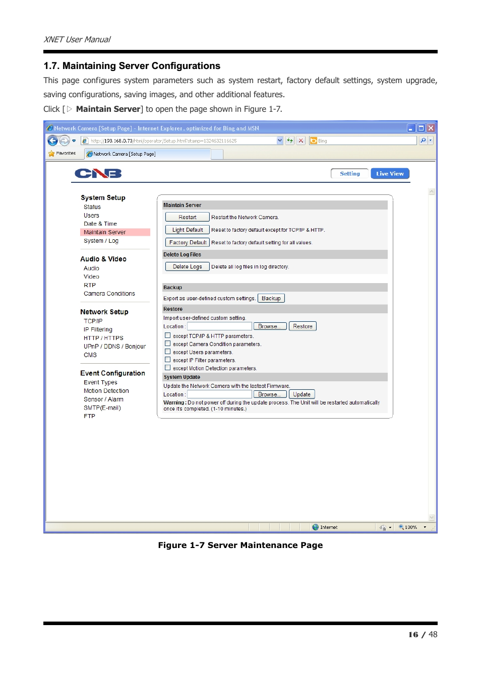 CNB IVP5035VR User Manual | Page 16 / 48