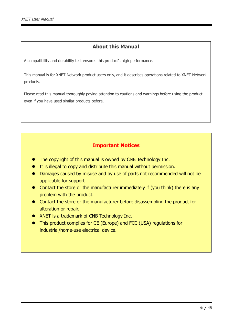 CNB IVP5035VR User Manual | Page 2 / 48
