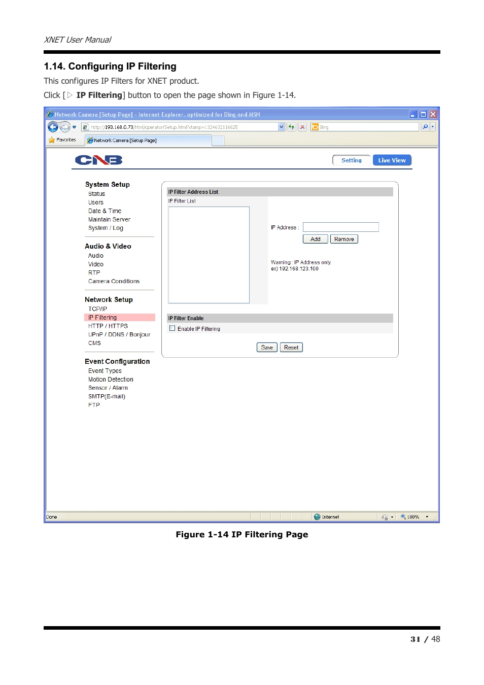 CNB IVP5035VR User Manual | Page 31 / 48