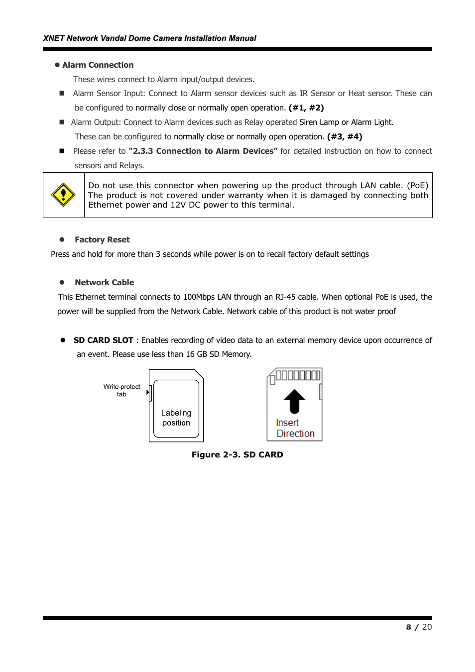 CNB IVP5035VR User Manual | Page 8 / 20