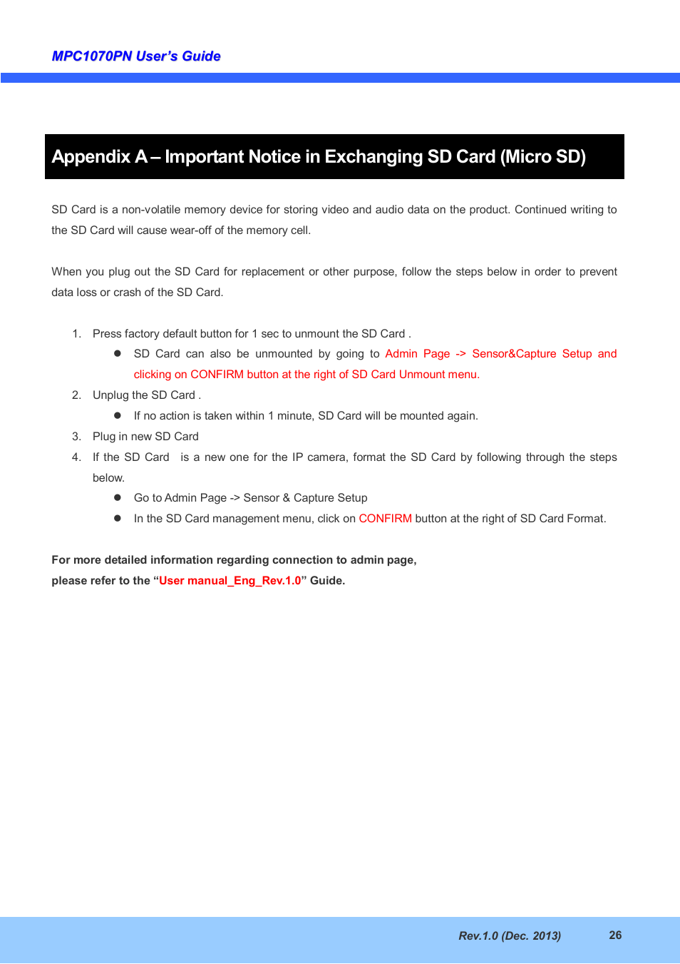 CNB MPC1070PN User Manual | Page 26 / 26