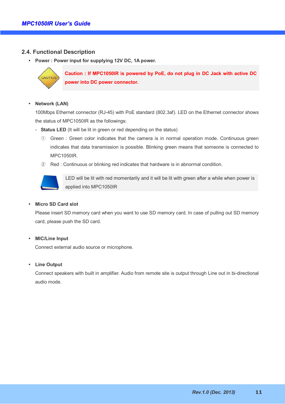 CNB MPC1050IR User Manual | Page 11 / 25