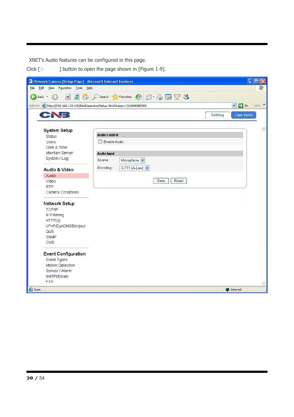 CNB NXE3055VR User Manual | Page 20 / 54