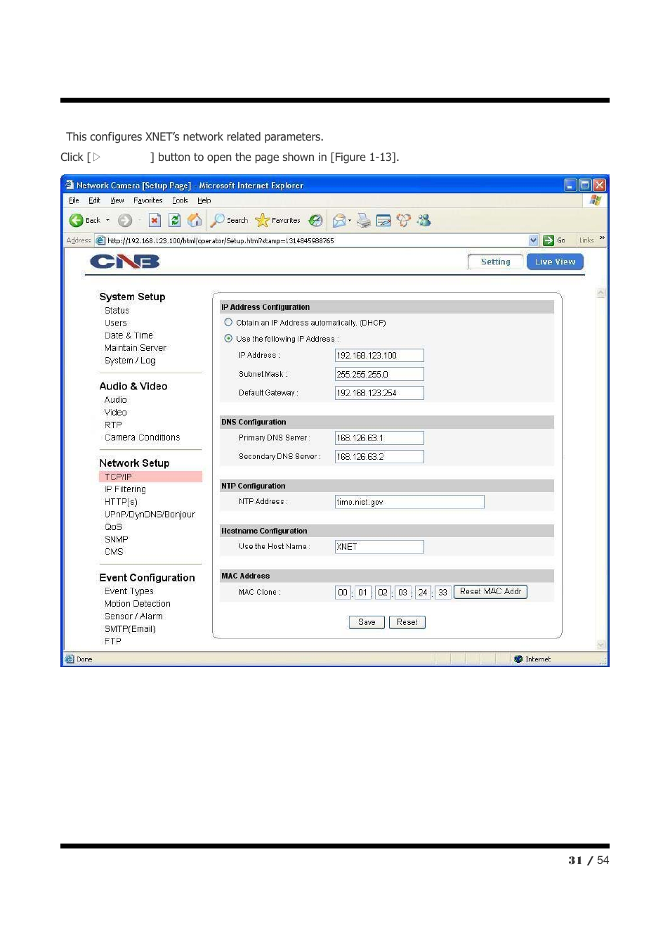 CNB NXE3055VR User Manual | Page 31 / 54