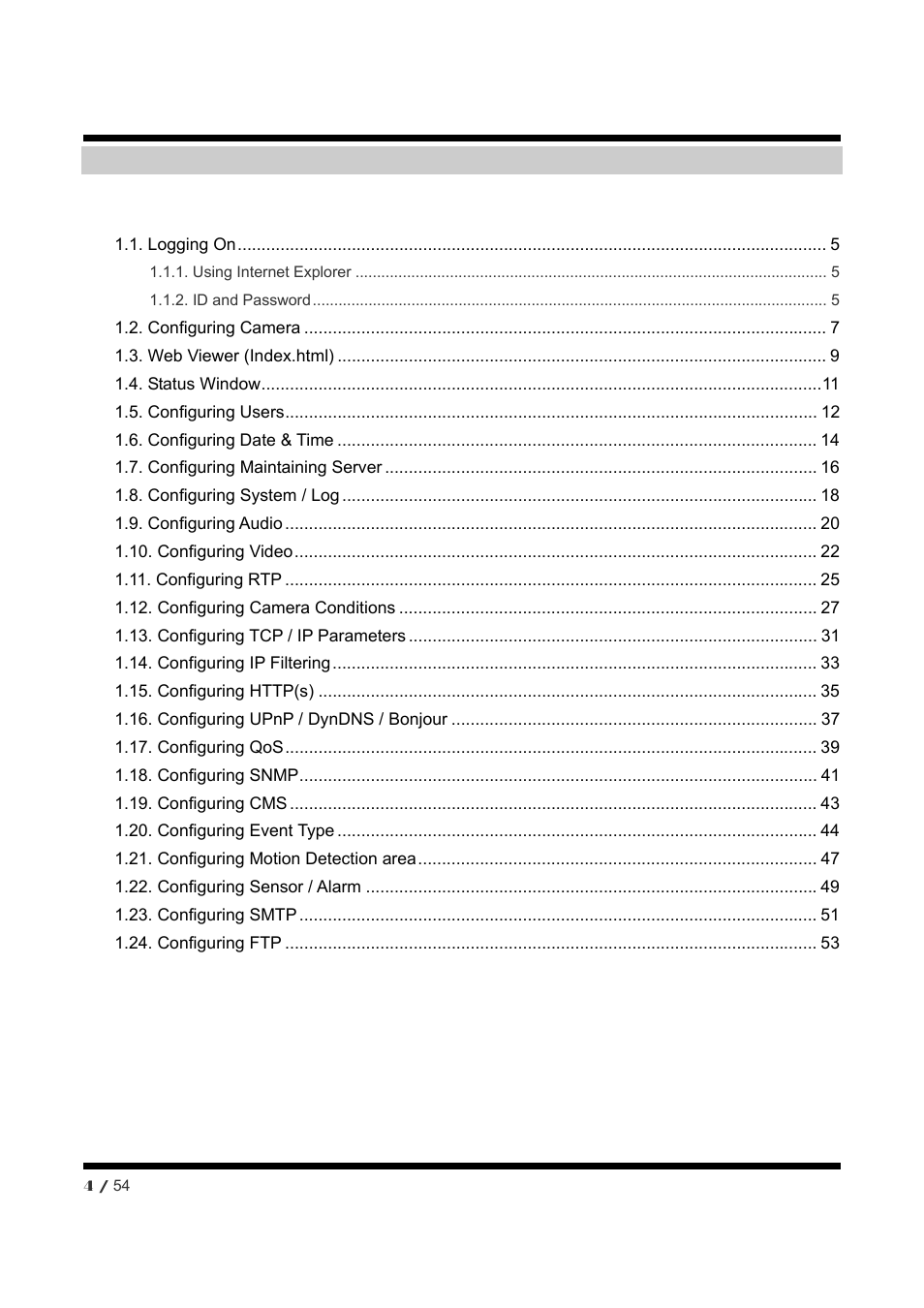 Index | CNB NXE3055VR User Manual | Page 4 / 54