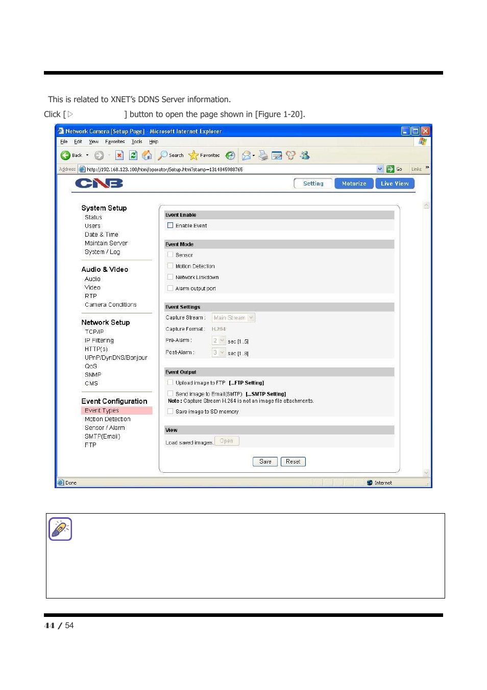 CNB NXE3055VR User Manual | Page 44 / 54