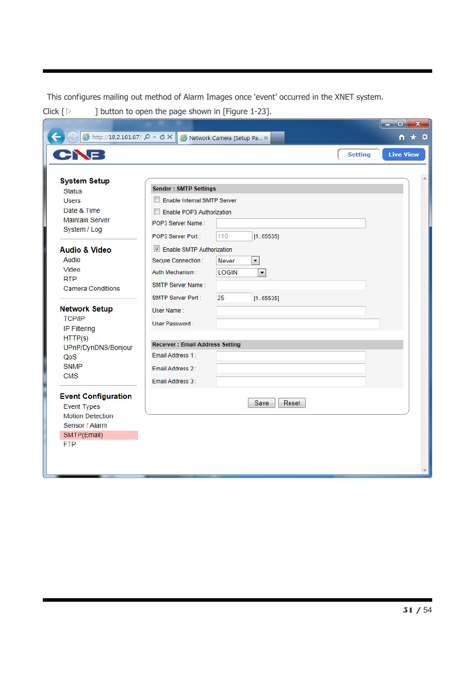 CNB NXE3055VR User Manual | Page 51 / 54