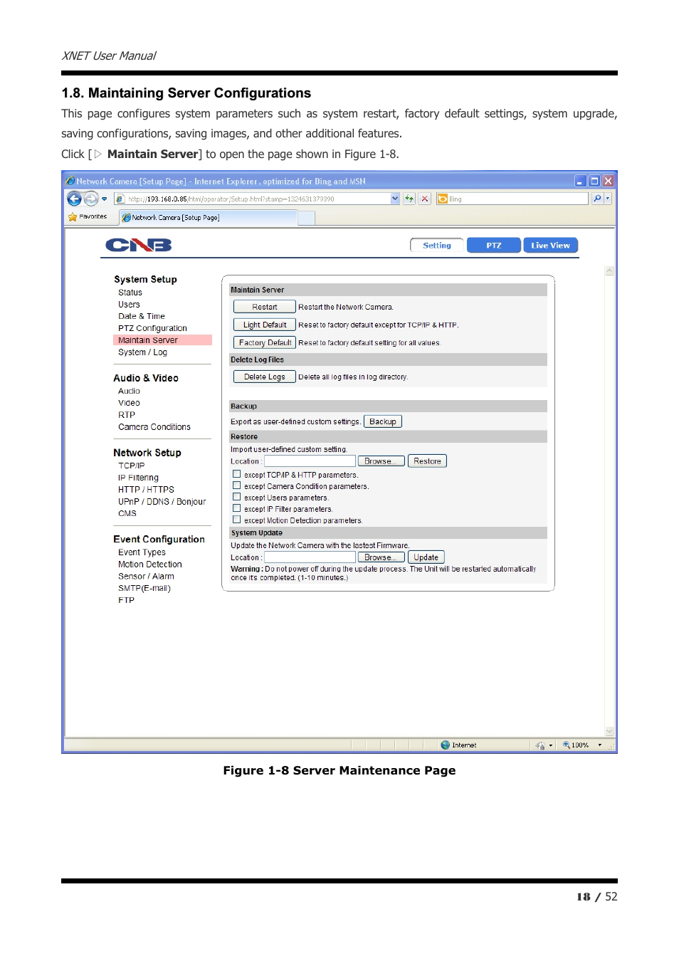 CNB IXP3035VR User Manual | Page 18 / 52