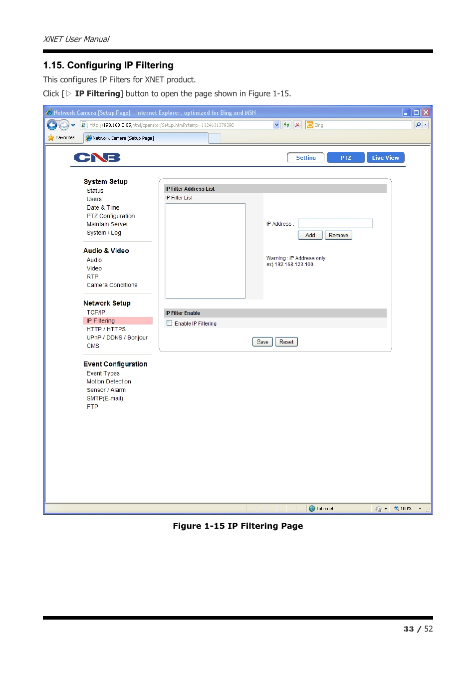 CNB IXP3035VR User Manual | Page 33 / 52