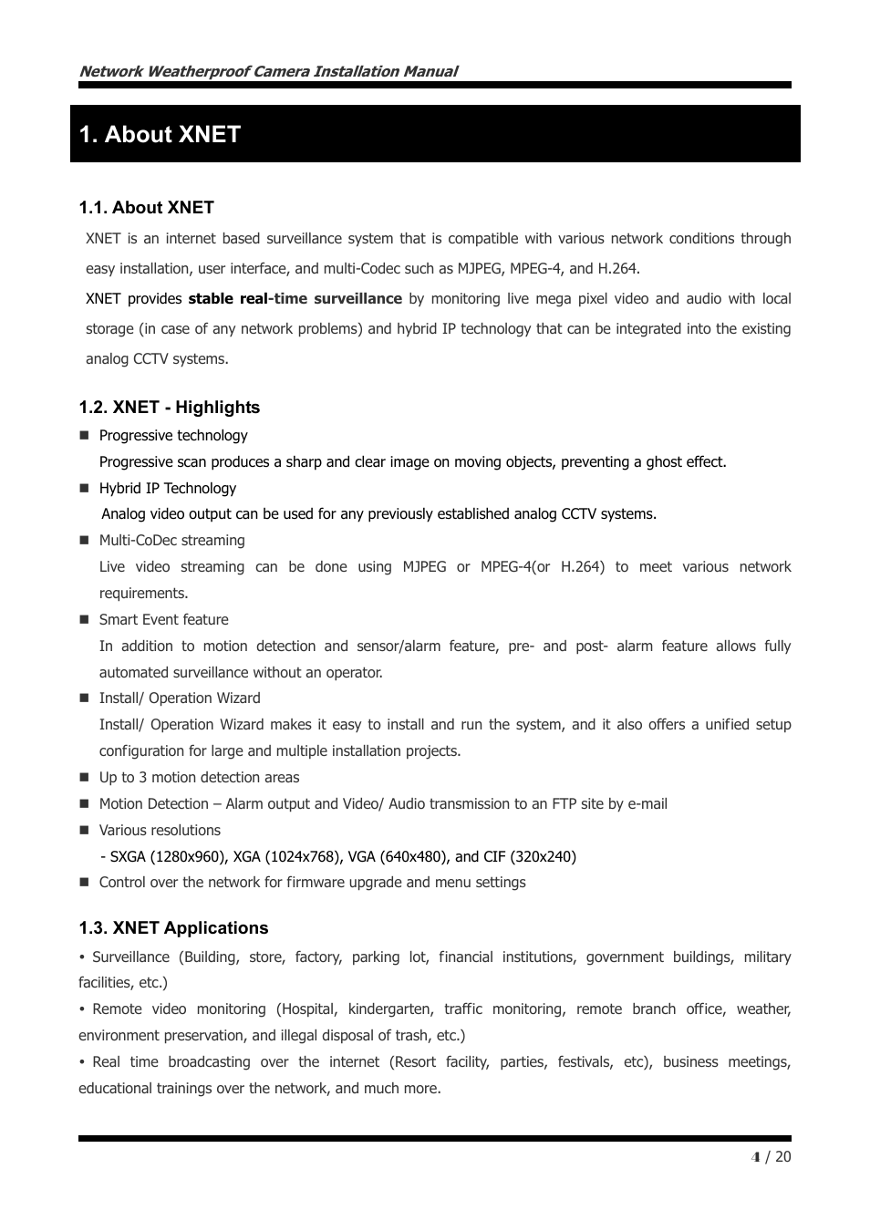 About xnet | CNB IBP5030CR User Manual | Page 4 / 20