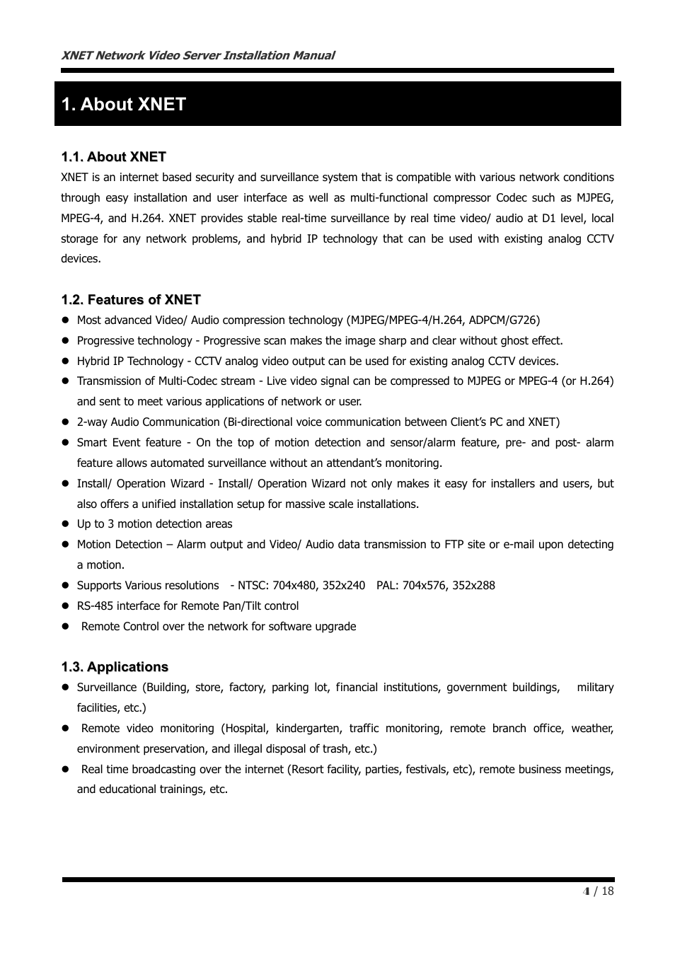 About xnet | CNB IJB2000 User Manual | Page 4 / 18