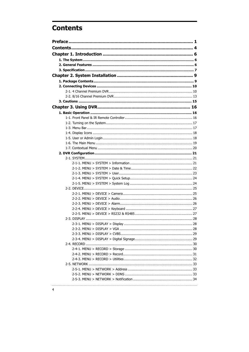 CNB HDS4848E User Manual | Page 5 / 60