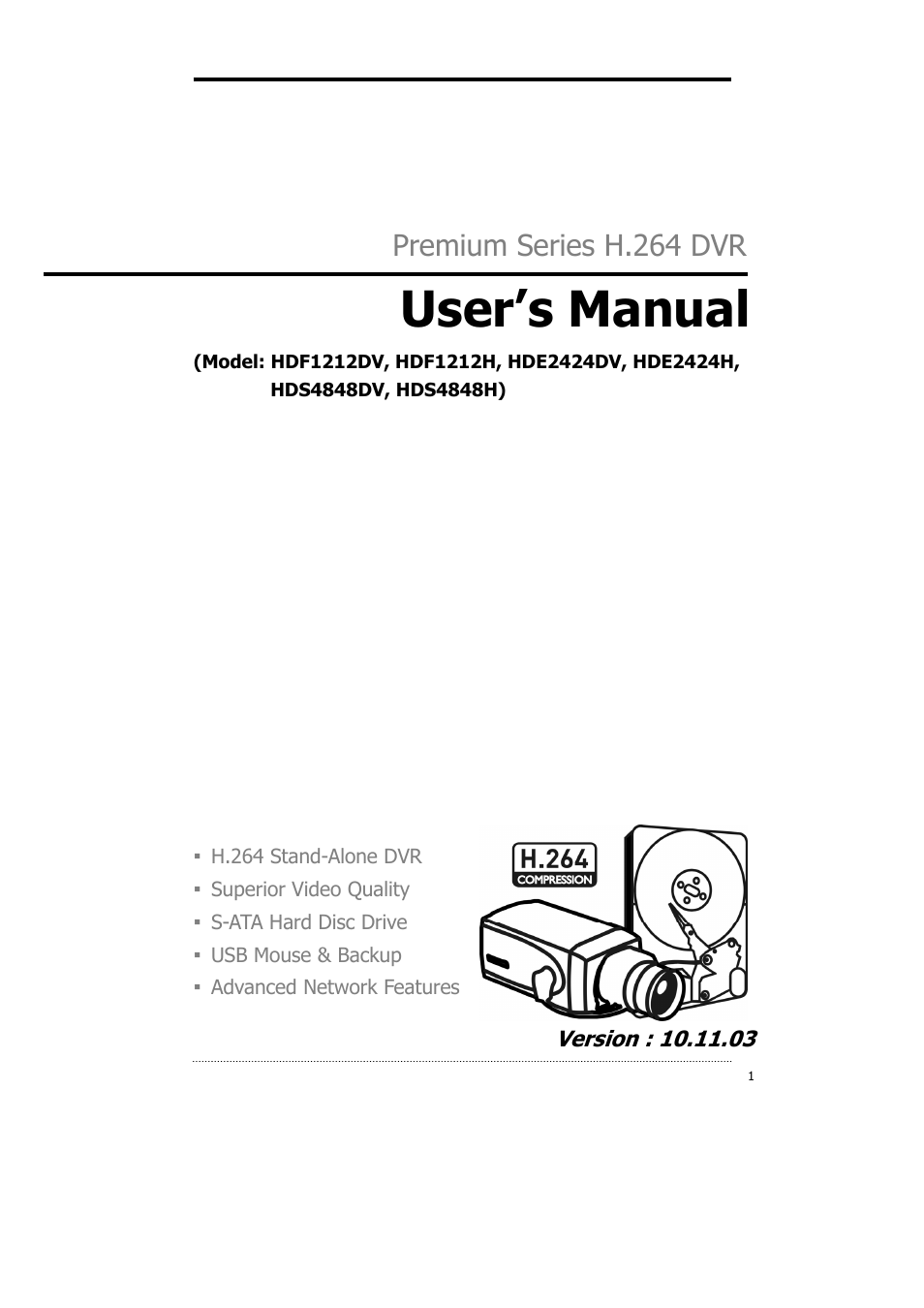 CNB HDS4848DV User Manual | 59 pages