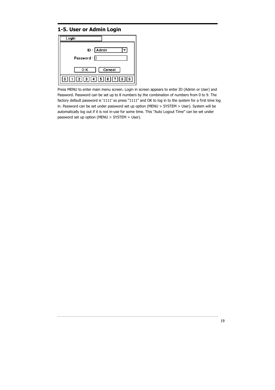 5. user or admin login | CNB HDS4848DV User Manual | Page 19 / 59