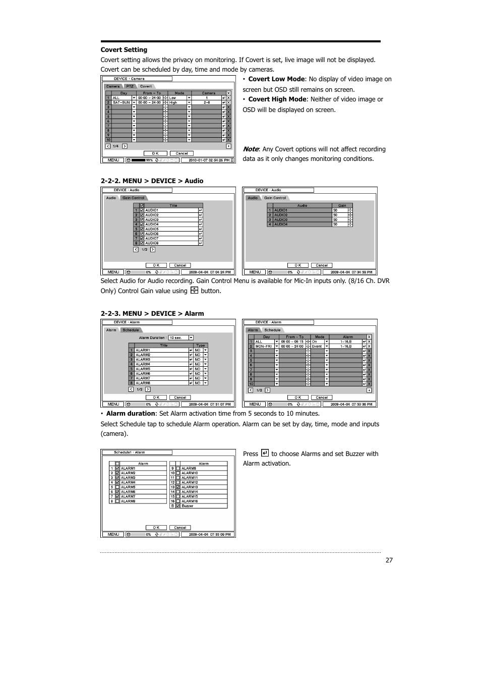 CNB HDS4848DV User Manual | Page 27 / 59