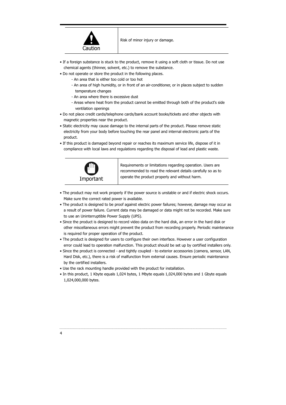 CNB HDS4848DV User Manual | Page 4 / 59