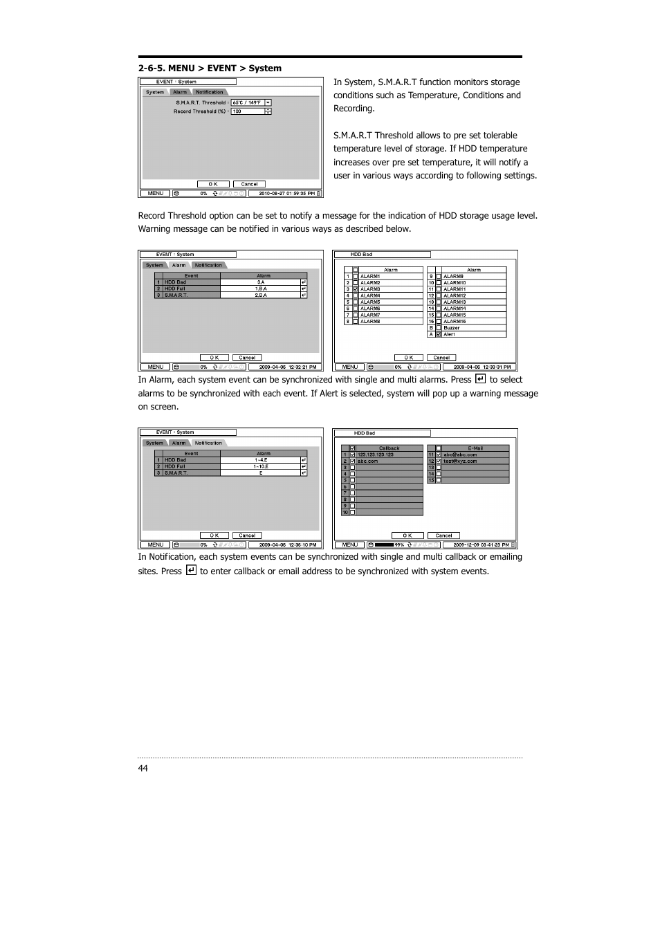 CNB HDS4848DV User Manual | Page 44 / 59