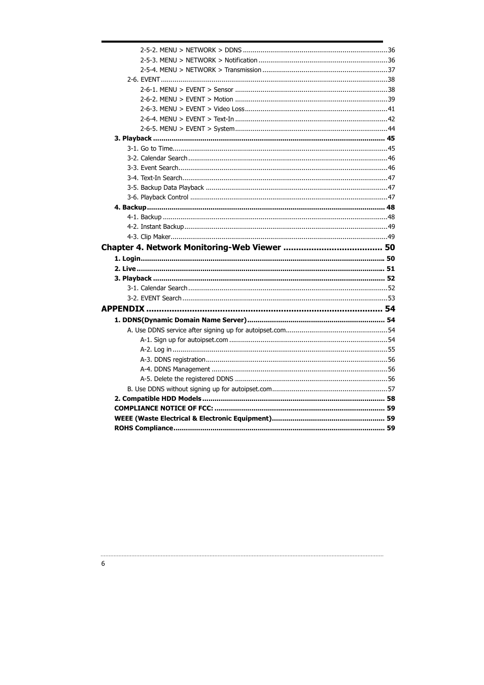 CNB HDS4848DV User Manual | Page 6 / 59