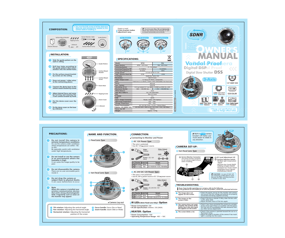 CNB V2862PVF User Manual | 1 page