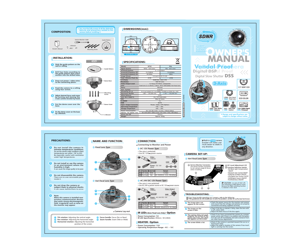 CNB V1862PVF User Manual | 1 page