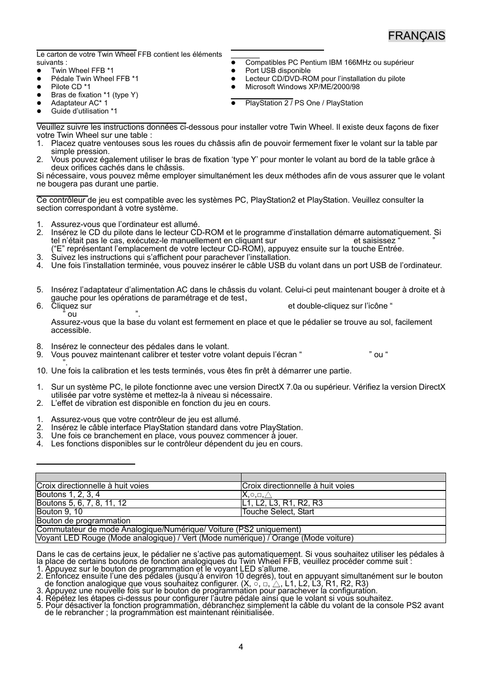 Twff-eng-fra.pdf | GENIUS TwinWheel FF User Manual | Page 5 / 18