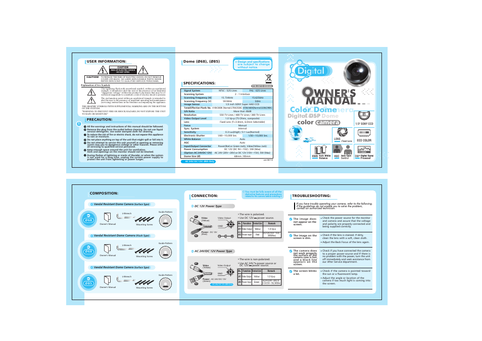 CNB V3810PF User Manual | 1 page