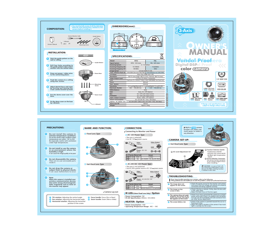 CNB V1310PVF User Manual | 1 page