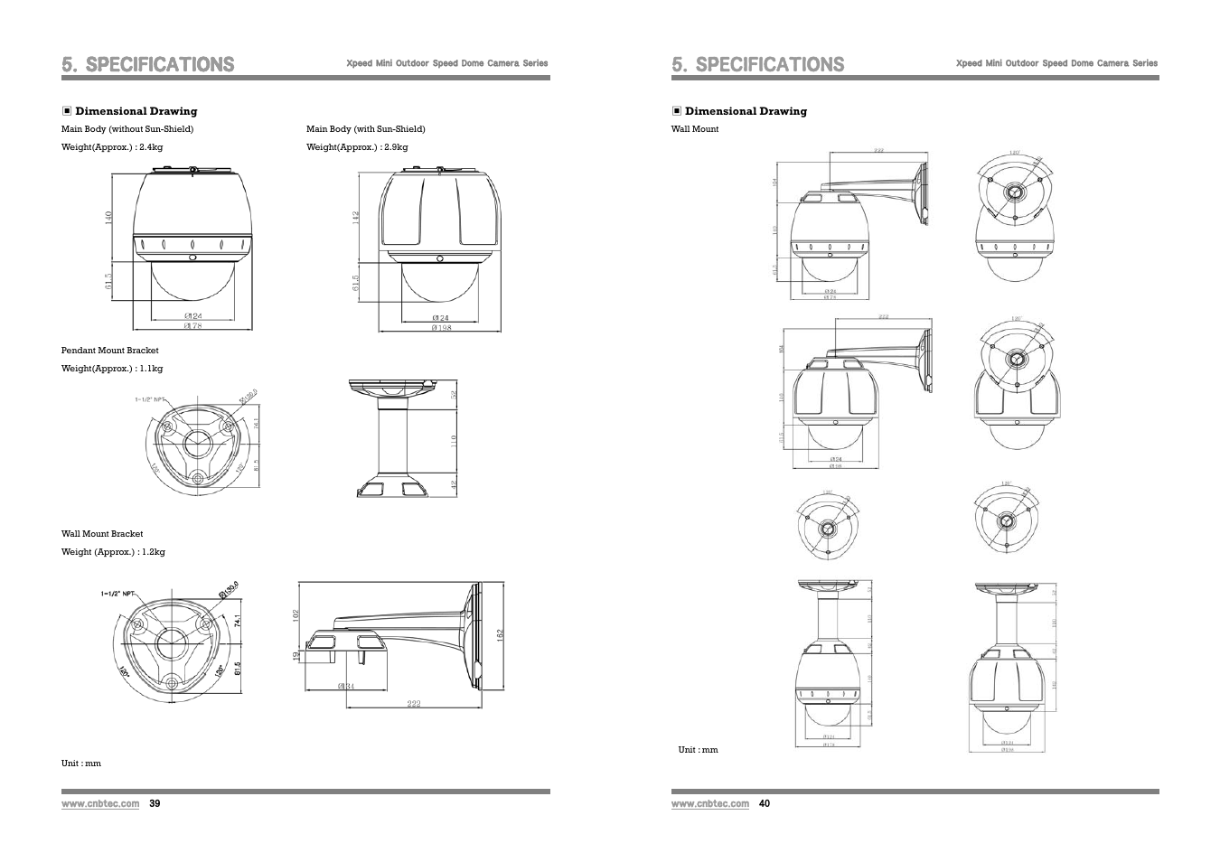 Specifications | CNB SSM2065PW User Manual | Page 20 / 21