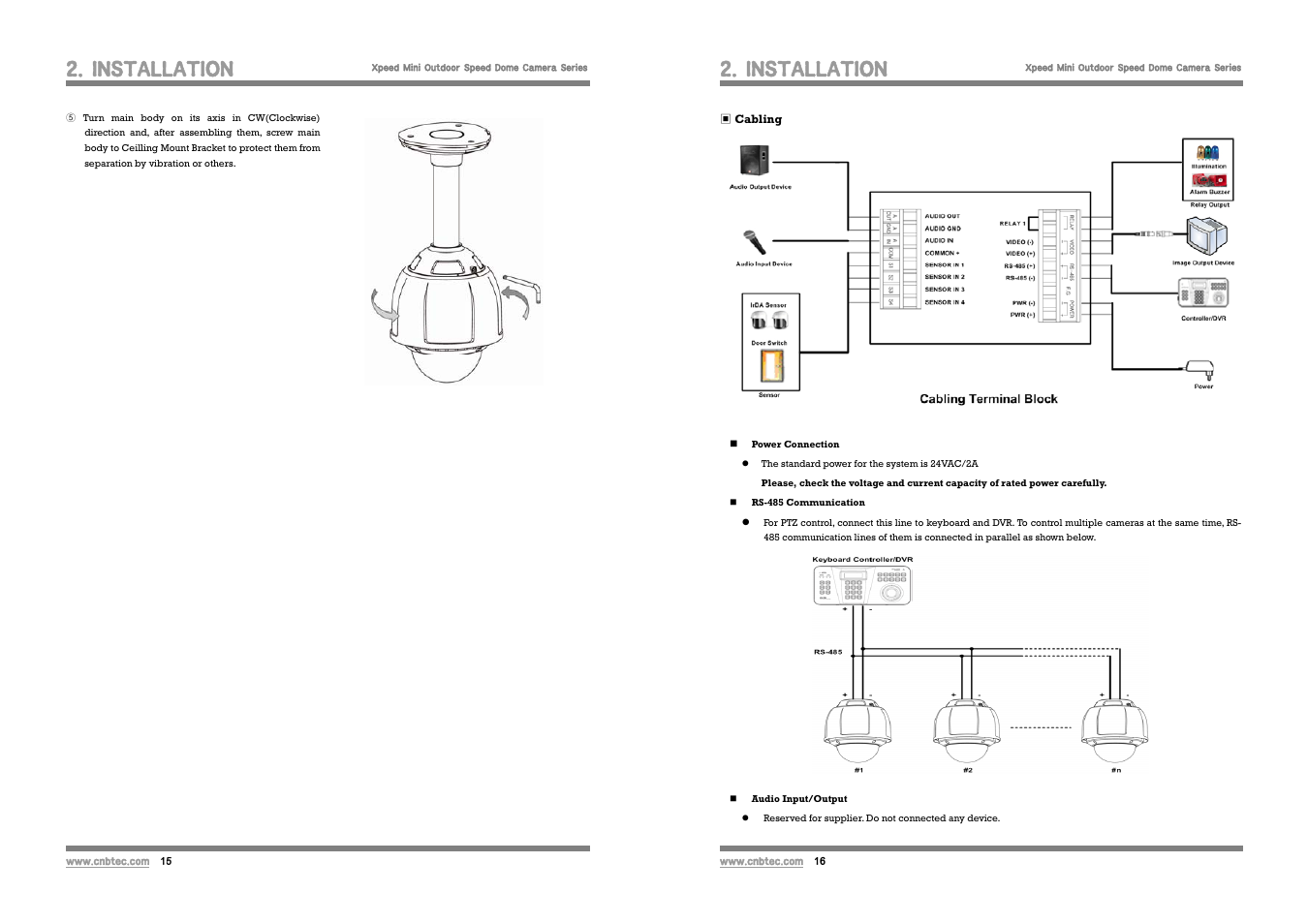 Installation | CNB SSM2065PW User Manual | Page 8 / 21