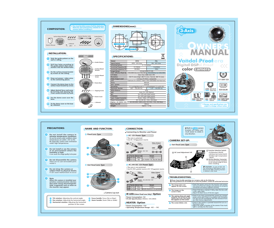 CNB V2310PVF User Manual | 1 page