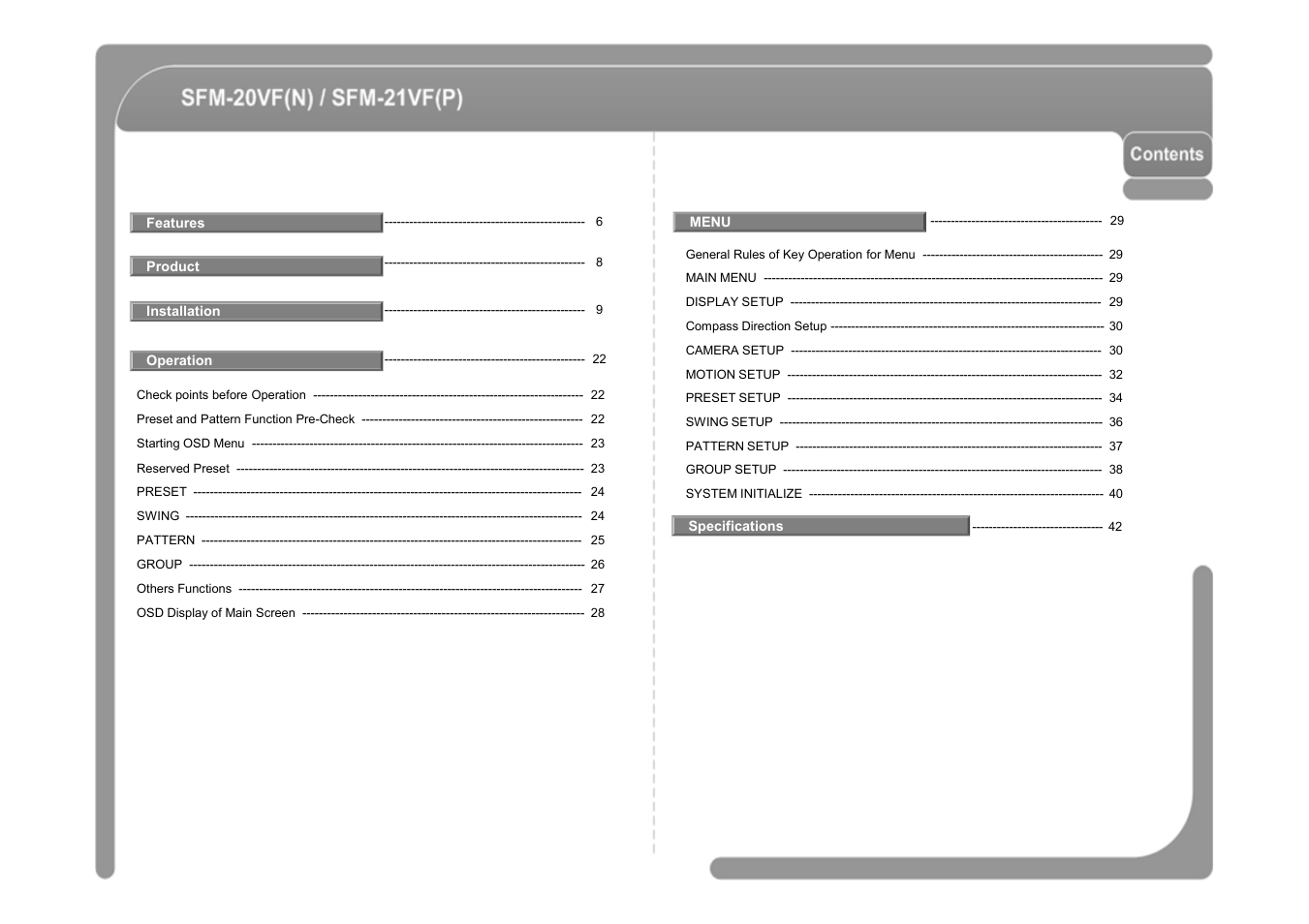 CNB SFM-21VF User Manual | Page 4 / 47