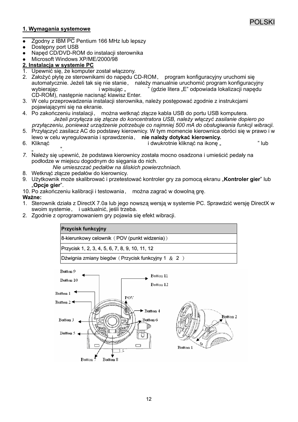 Sw3 mt_pol.pdf | GENIUS Speed Wheel 3 MT User Manual | Page 13 / 18
