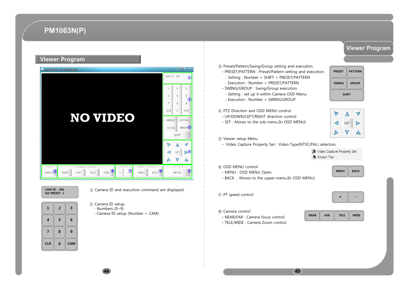 Viewer program | CNB PM1063P User Manual | Page 23 / 48