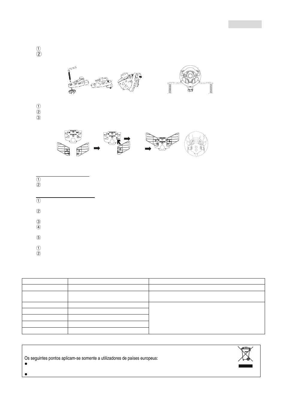 Twf1-por10.pdf, Português | GENIUS TwinWheel F1 User Manual | Page 11 / 22
