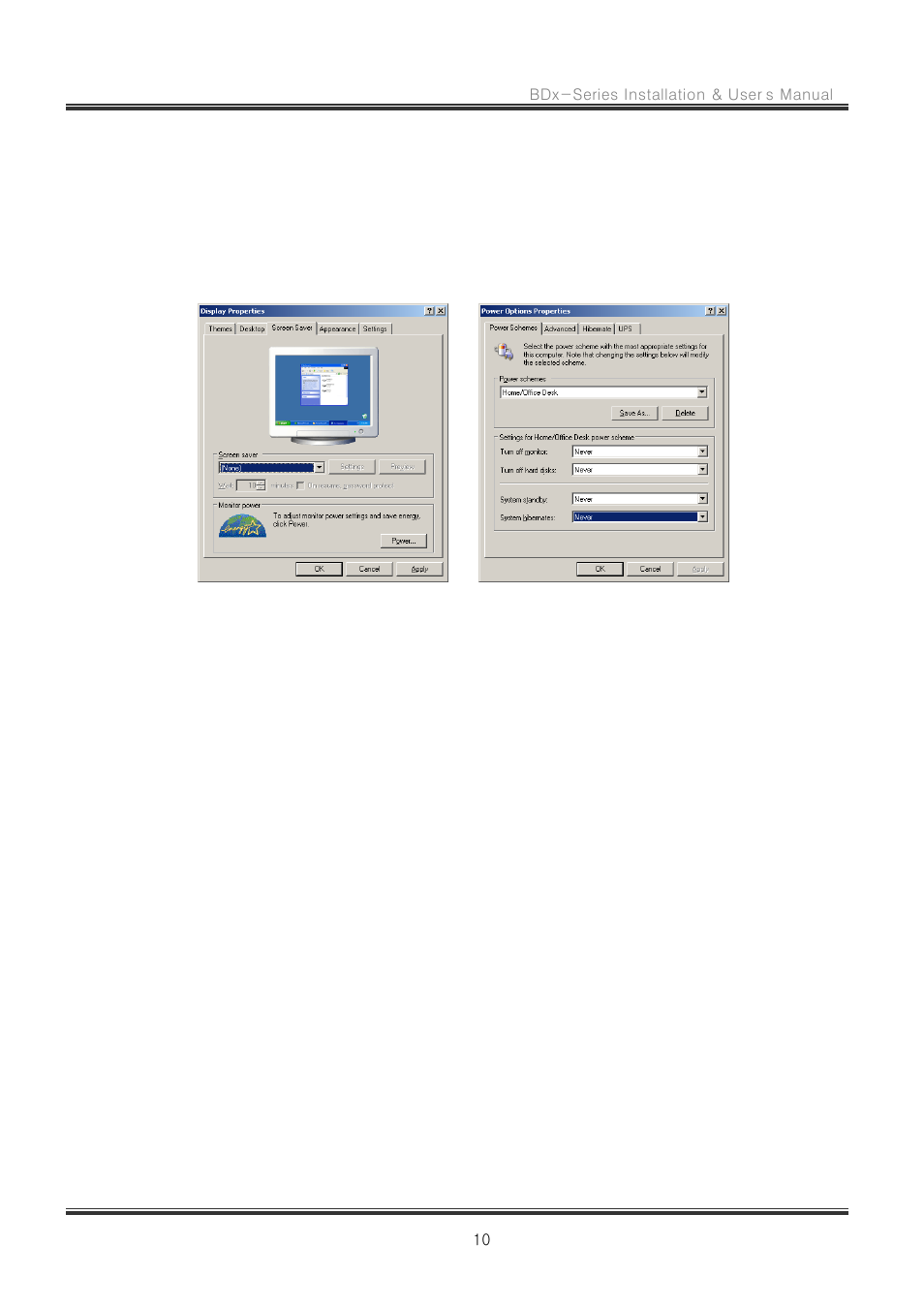 3 power options & display properties | CNB RBDS4848 User Manual | Page 10 / 99