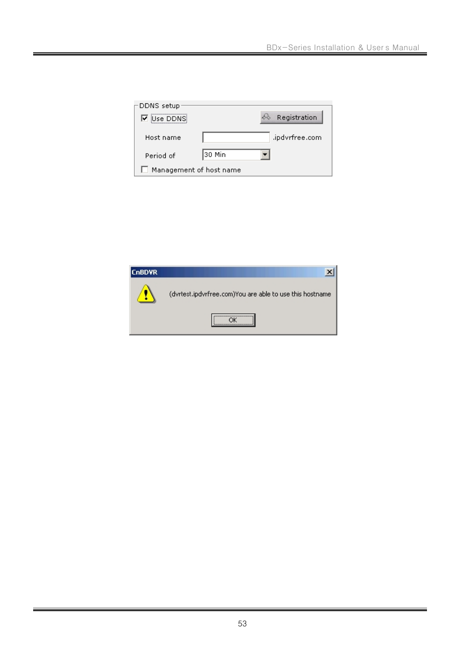 1 creating a host name, 2 advanced hostname management | CNB RBDS4848 User Manual | Page 53 / 99