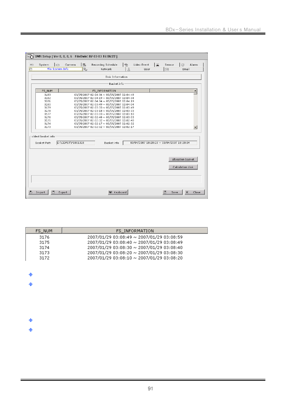 4 file system info, 1 file system info | CNB RBDS4848 User Manual | Page 91 / 99