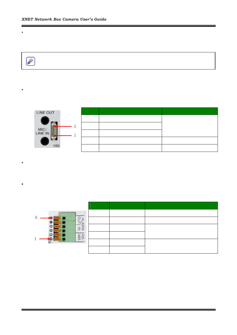 See section “6.1. alarm-in and alarm-out | CNB IG1810PF User Manual | Page 8 / 47