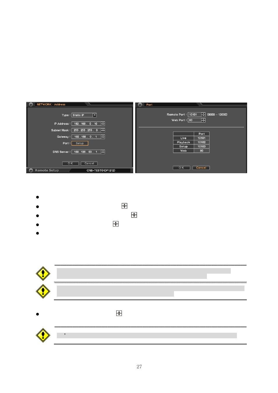 5. network, 5-1. menu > network > address | CNB HDF1212 User Manual | Page 27 / 58