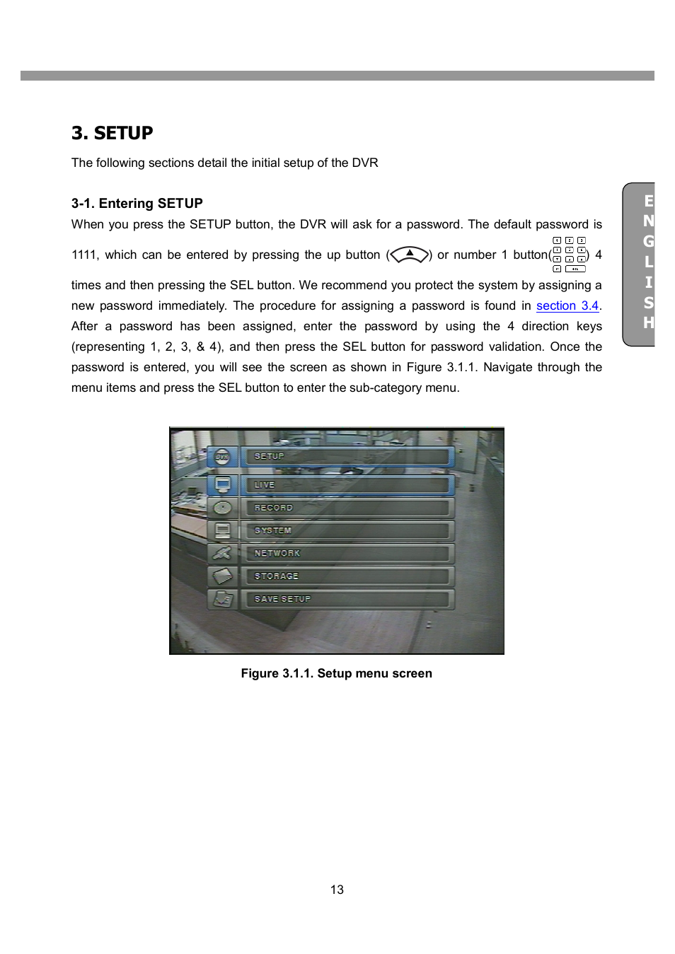 Setup | CNB SDF1212CD User Manual | Page 13 / 115