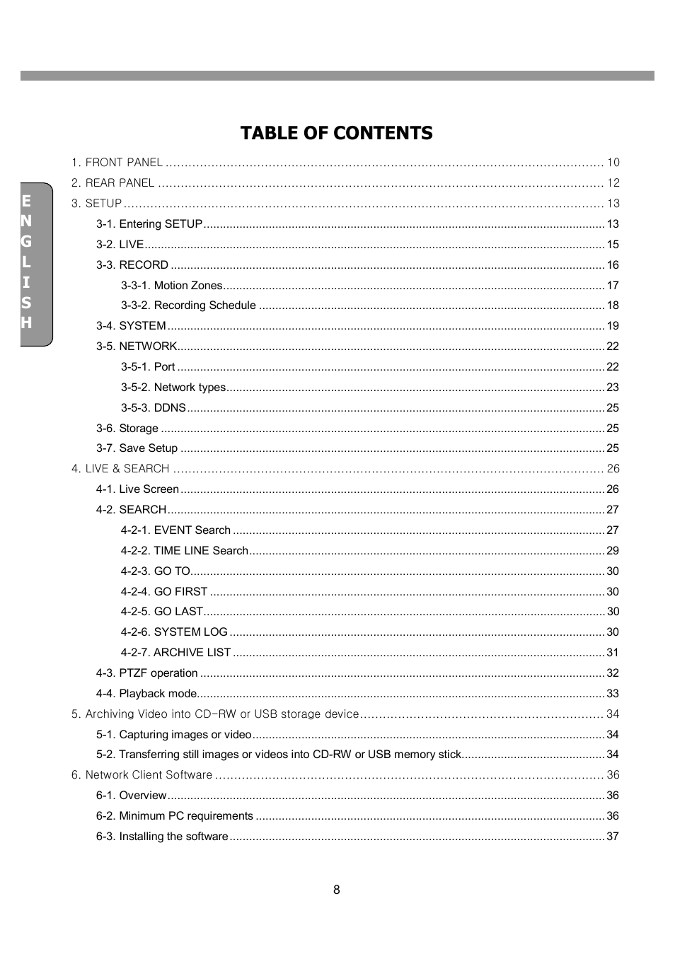 CNB SDF1212CD User Manual | Page 8 / 115