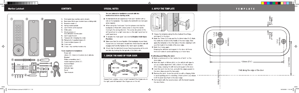 Codelocks CL190 Back to Back User Manual | Page 2 / 2
