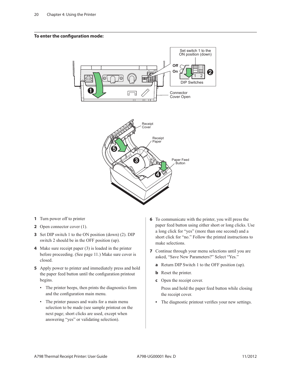 To enter the configuration mode | CognitiveTPG A798 User Manual | Page 20 / 32