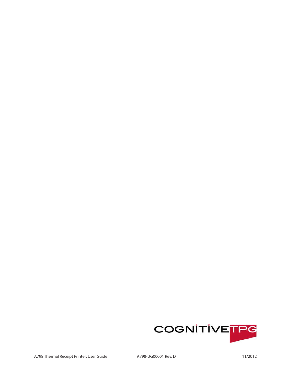 CognitiveTPG A798 User Manual | Page 32 / 32