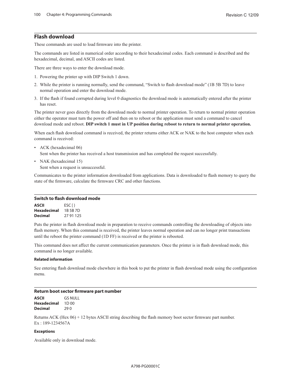 Flash download | CognitiveTPG A798 User Manual | Page 100 / 121