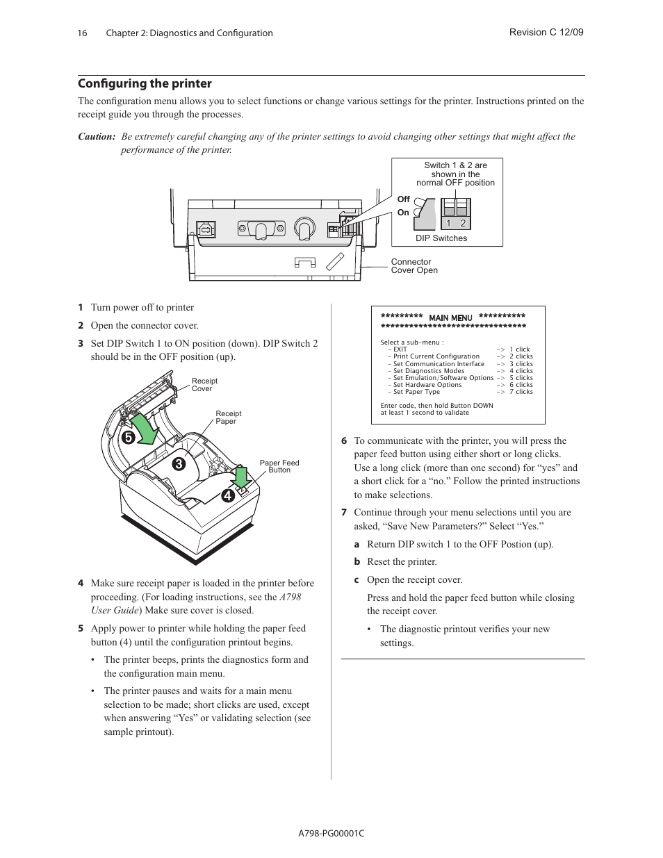 Configuring the printer | CognitiveTPG A798 User Manual | Page 16 / 121