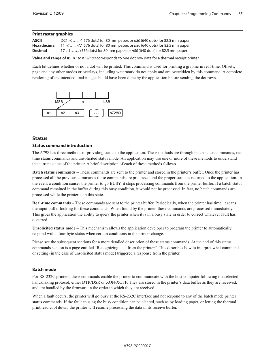 Status | CognitiveTPG A798 User Manual | Page 65 / 121
