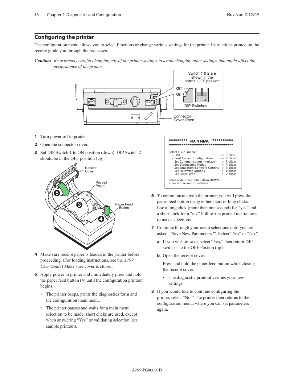 Configuring the printer | CognitiveTPG A799 User Manual | Page 16 / 142