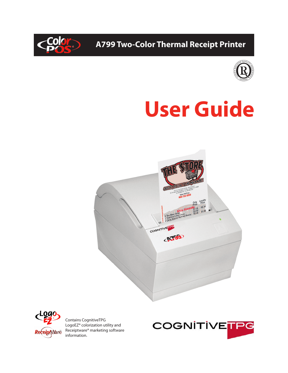 CognitiveTPG A799 User Manual | 36 pages